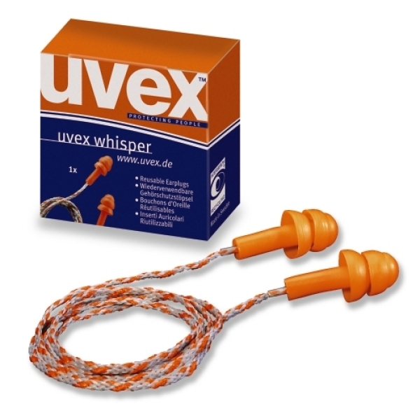 uvex whisper Gehörschutz mit Kordel 50 Paar