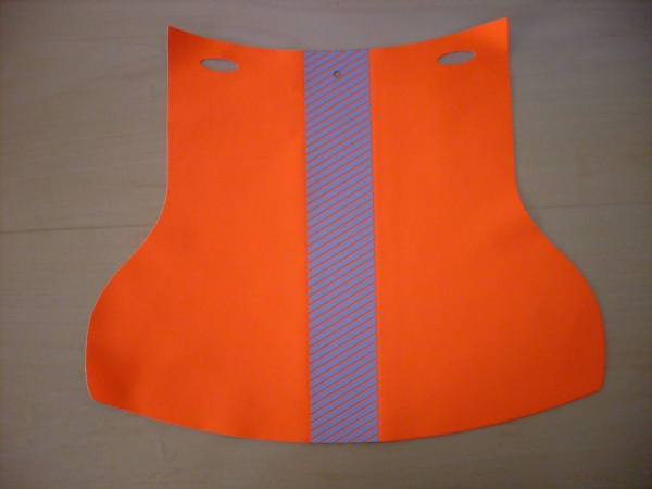 3M Schutzhelmkombination BAU SPEZIAL - Version "extreme" mit orangenem Nackenschutz für Kapselgehörschutzträger